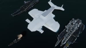 Size comparison of the large ekranoplan